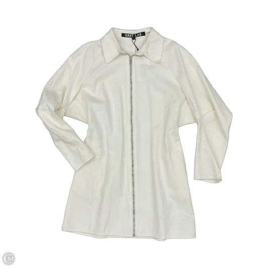 Dress Casual Short By Grey Lab In White Denim, Size: L
