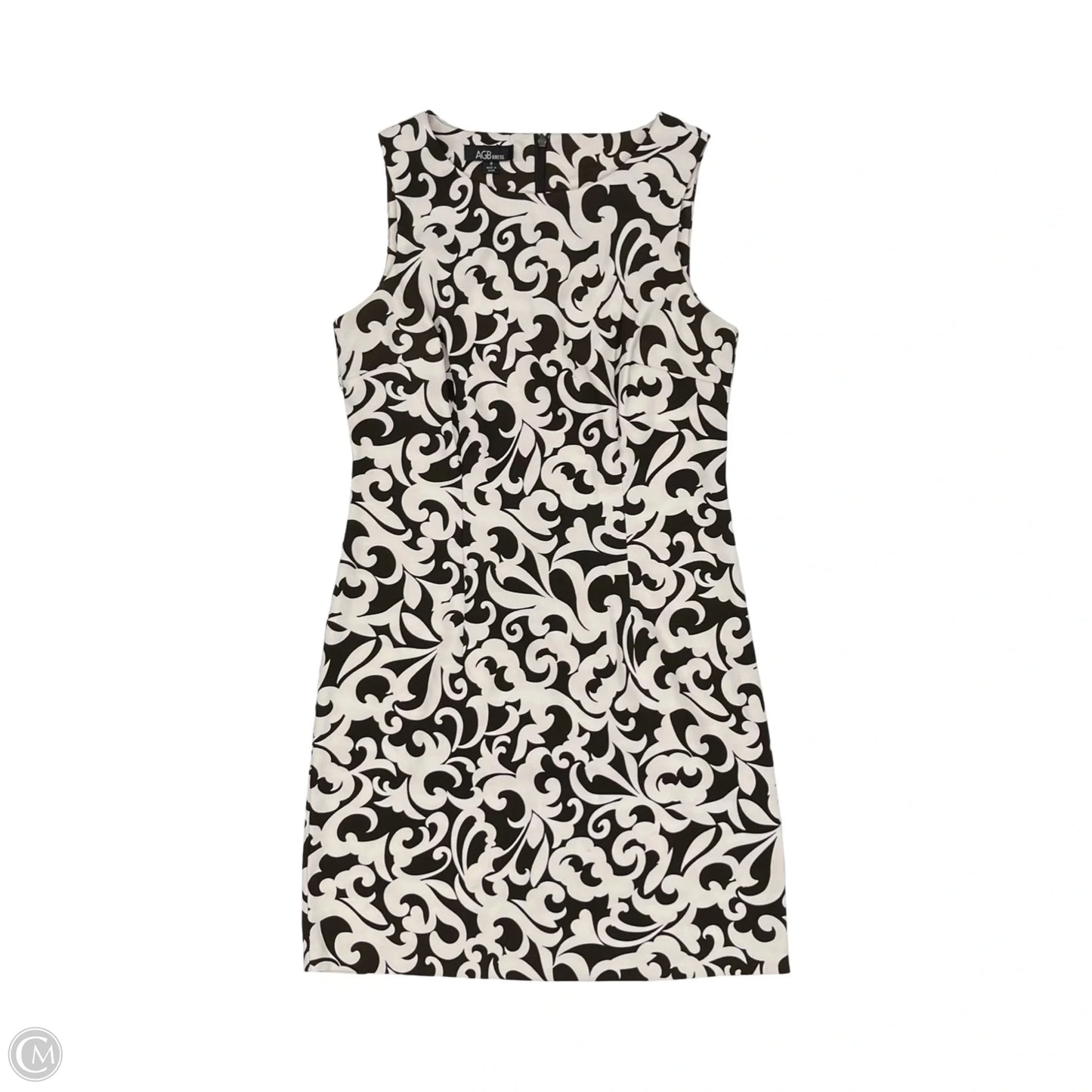 Dress Work By Agb In Brown & Cream, Size: 8