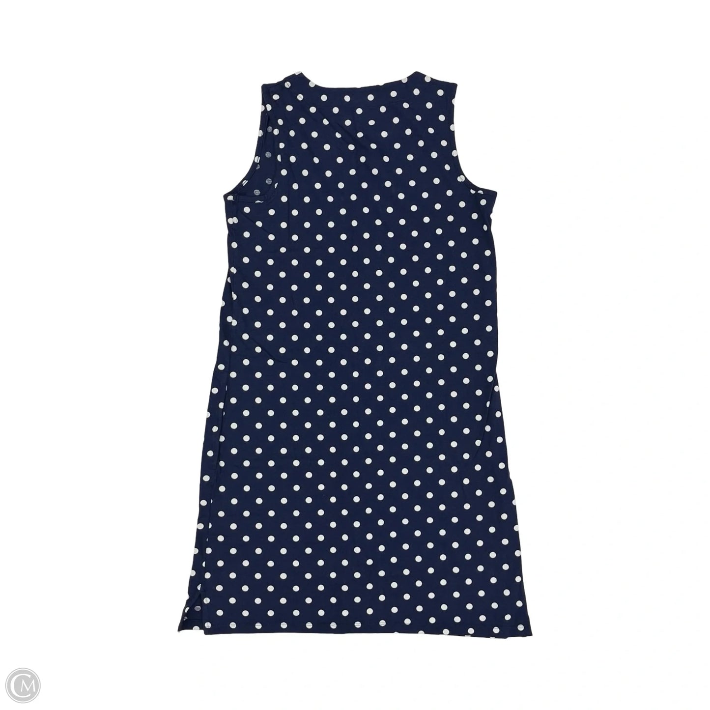 Dress Casual Short By Lands End In Blue & White, Size: S