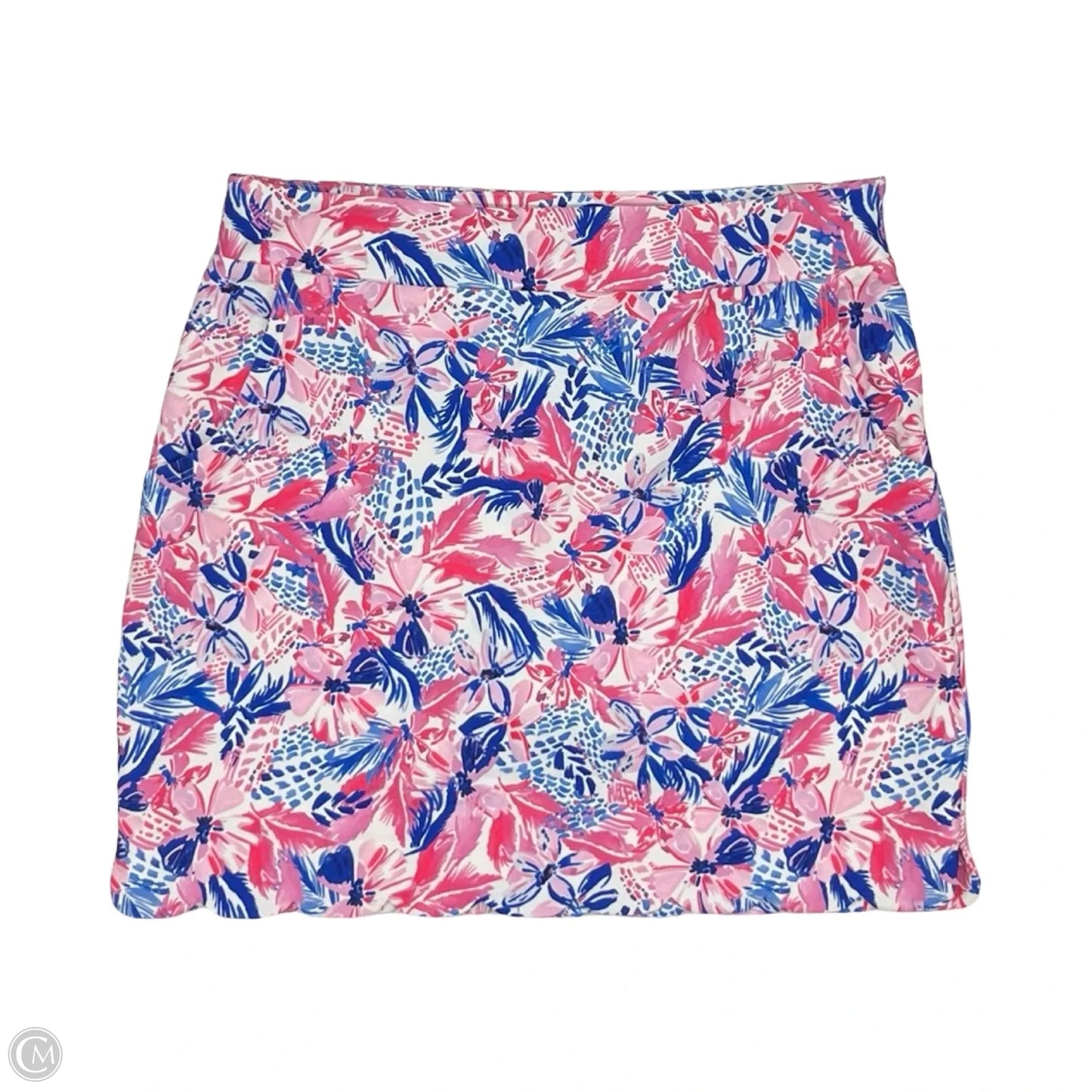Athletic Skort By Stella Parker In Blue & Pink, Size: M