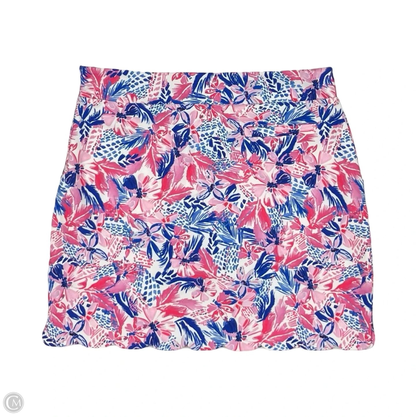 Athletic Skort By Stella Parker In Blue & Pink, Size: M
