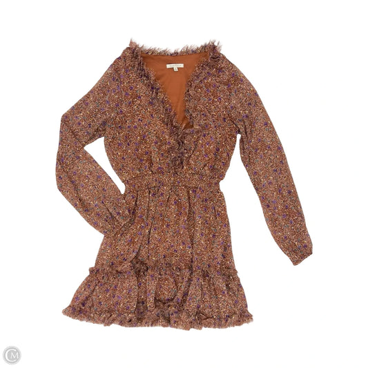 Dress Party Short By Baevely In Brown & Purple, Size: S