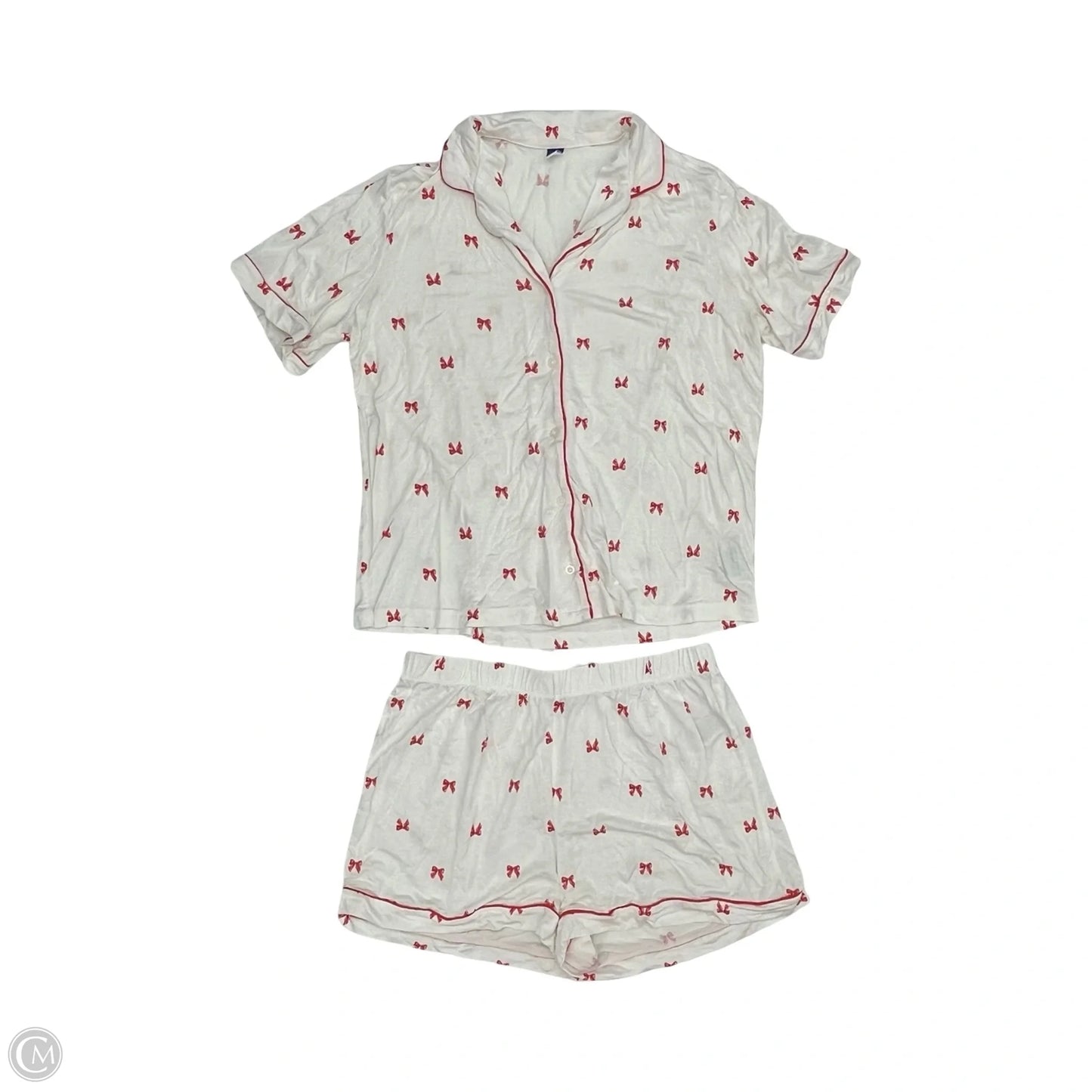 Pajamas 2pc By Old Navy In Red & White, Size: M