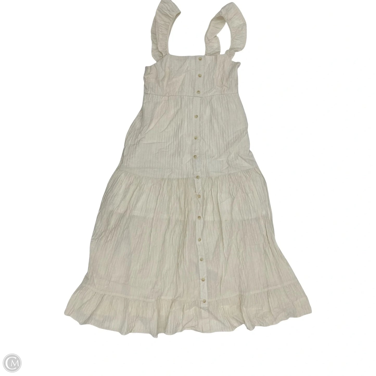 Dress Party Midi By By The River In Cream, Size: S
