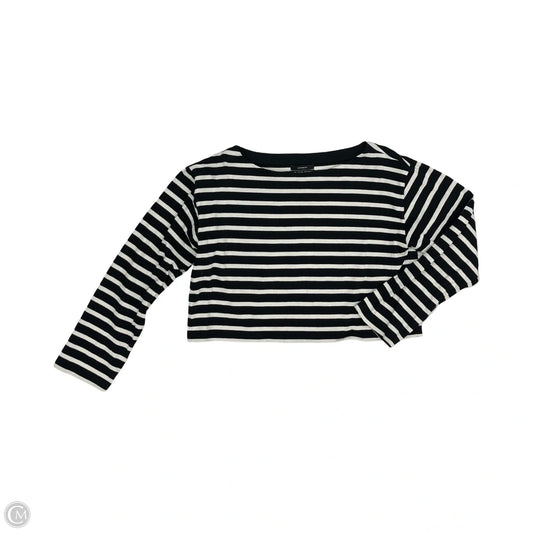 Top Long Sleeve By J. Crew In Black & White, Size: S