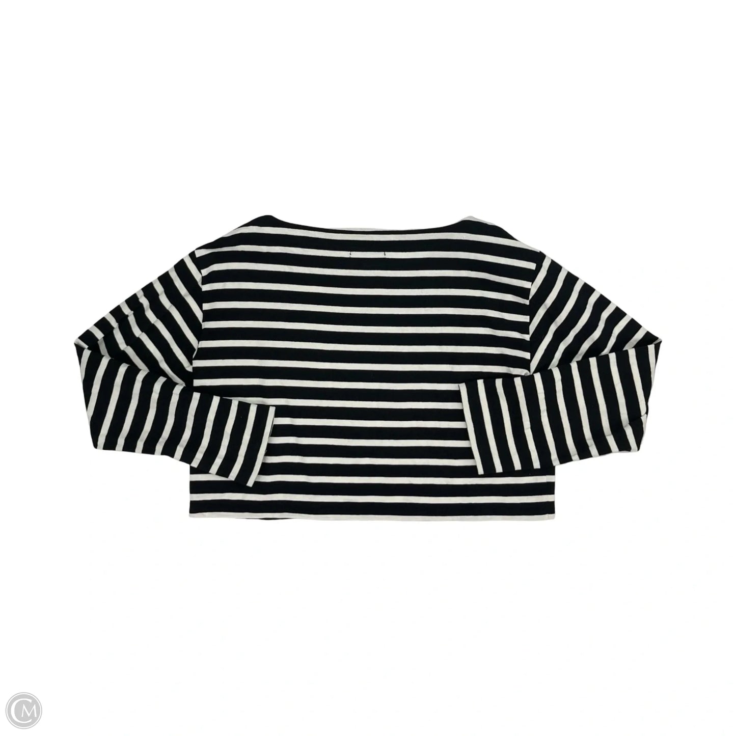 Top Long Sleeve By J. Crew In Black & White, Size: S