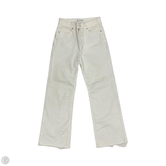 Jeans Wide Leg By Loft In White Denim, Size: 2