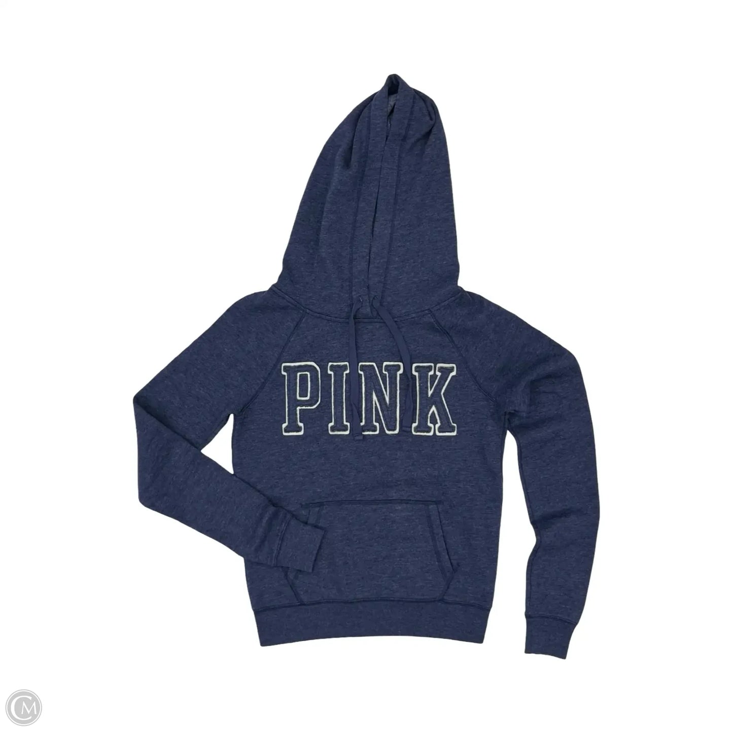 Sweatshirt Hoodie By Pink In Blue, Size: Xs