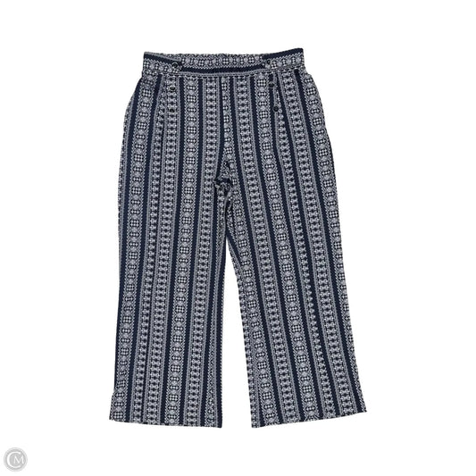 Pants Wide Leg By Robert Louis In Blue & White, Size: Xl