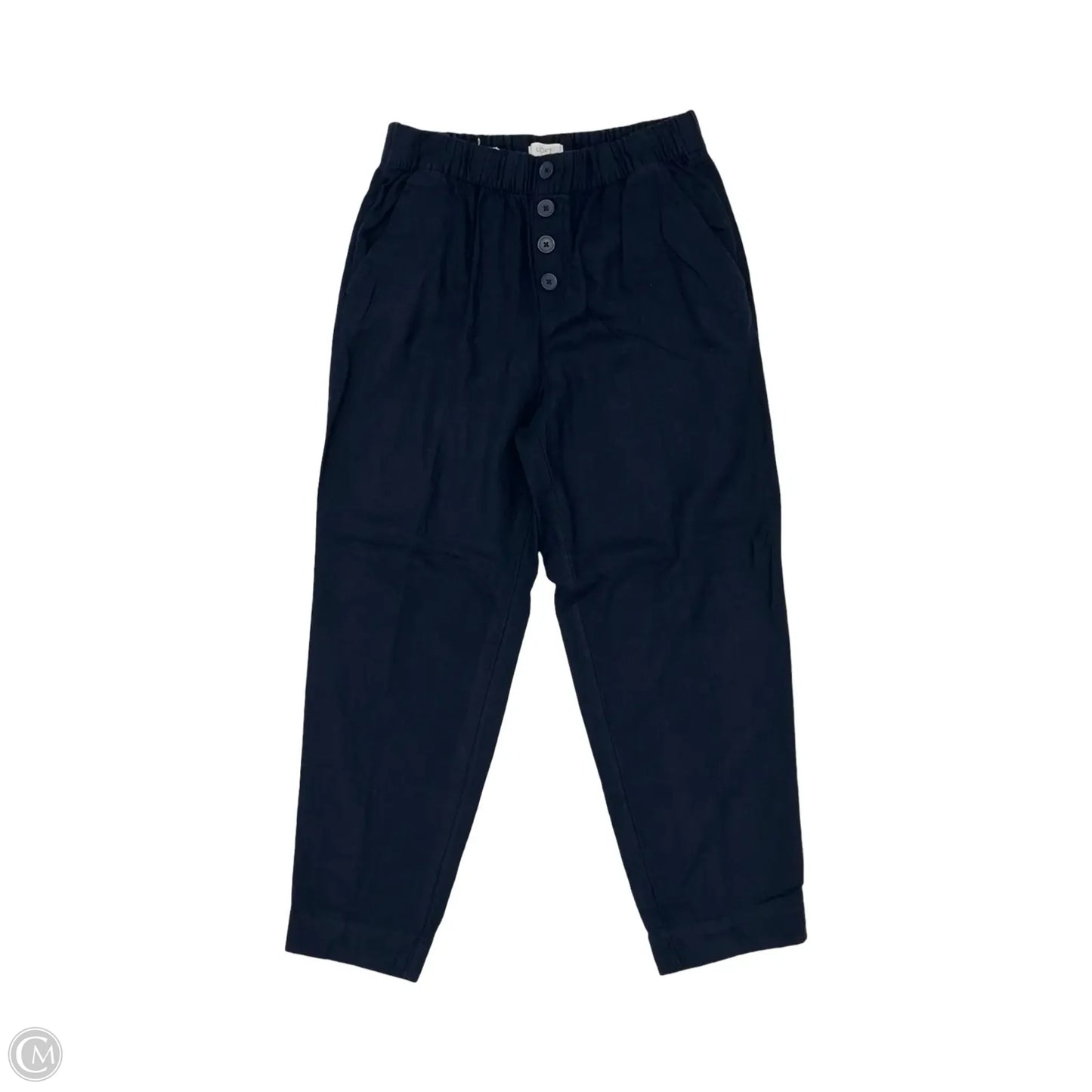 Pants Linen By Loft In Navy, Size: S