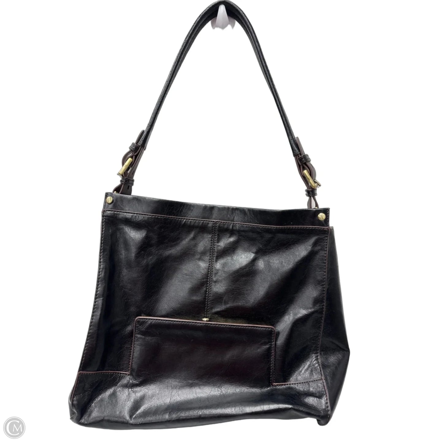 Handbag Leather By Hobo Intl, Size: Medium