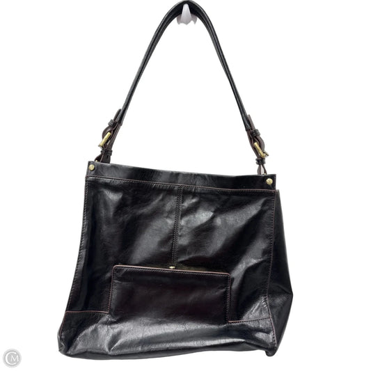 Handbag Leather By Hobo Intl, Size: Medium