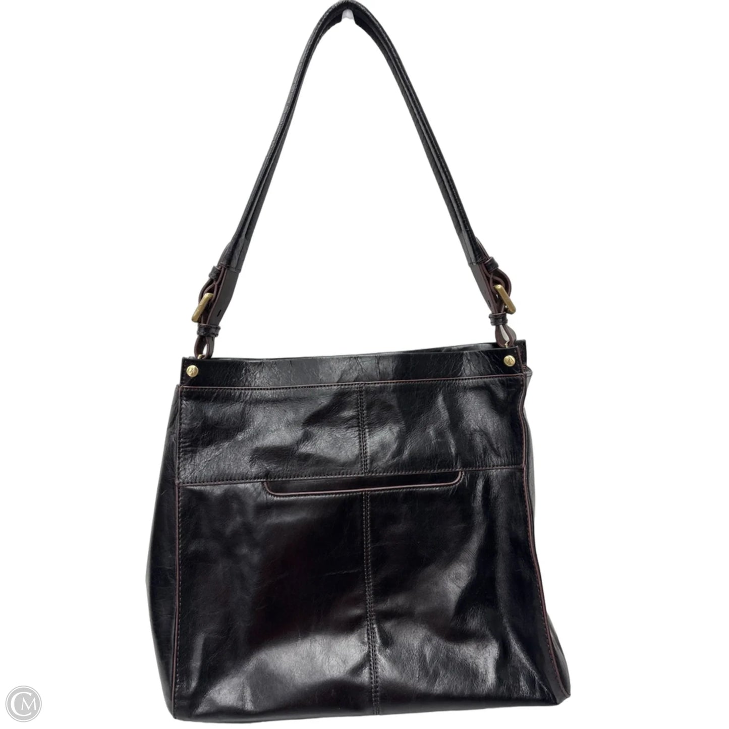 Handbag Leather By Hobo Intl, Size: Medium