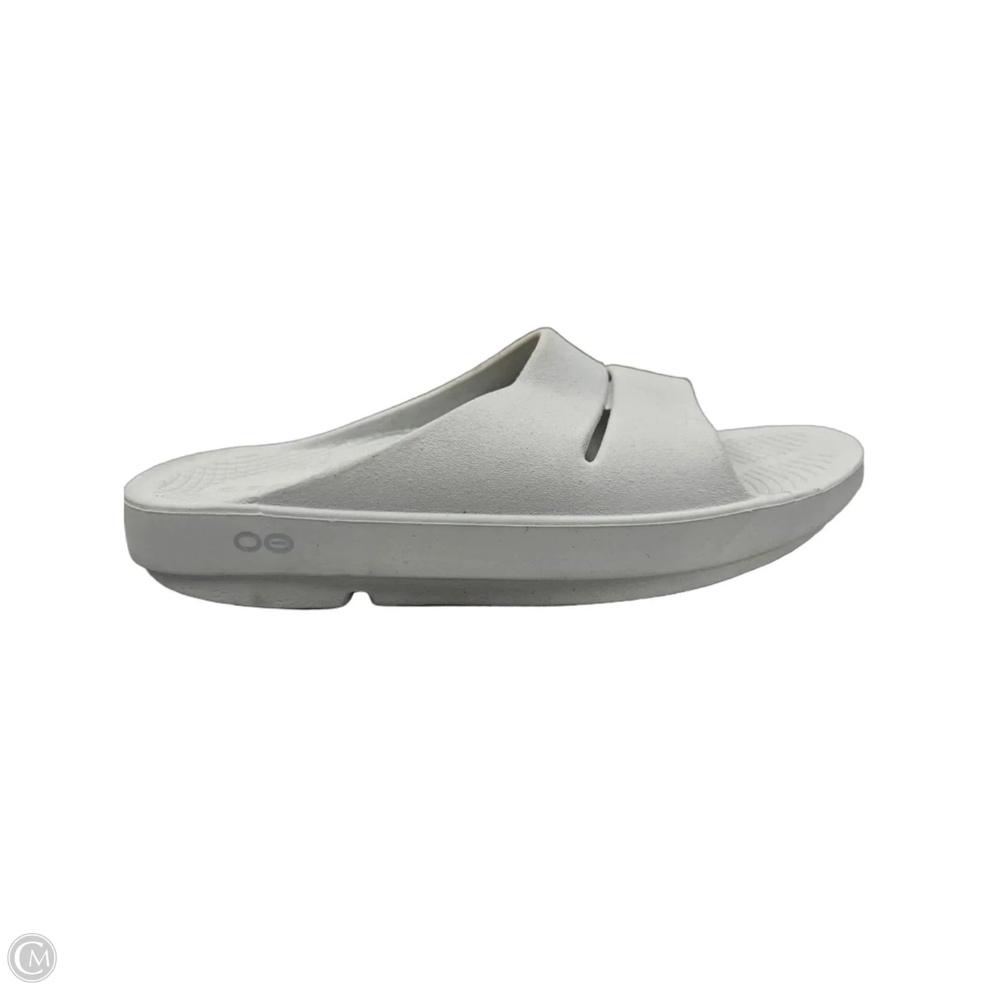 Sandals Flats By Oofos In Grey, Size: 8