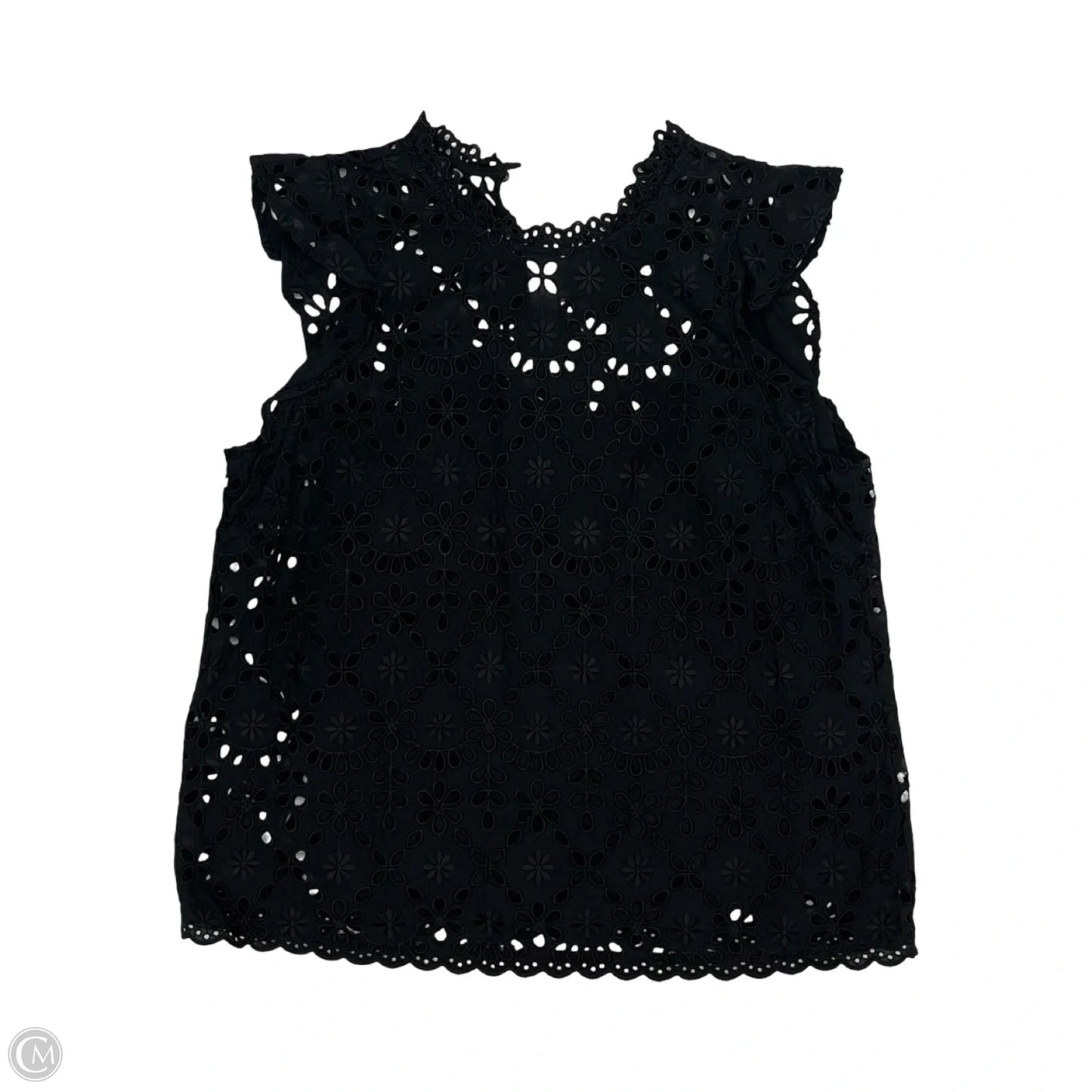Top Short Sleeve By J. Crew In Black, Size: L