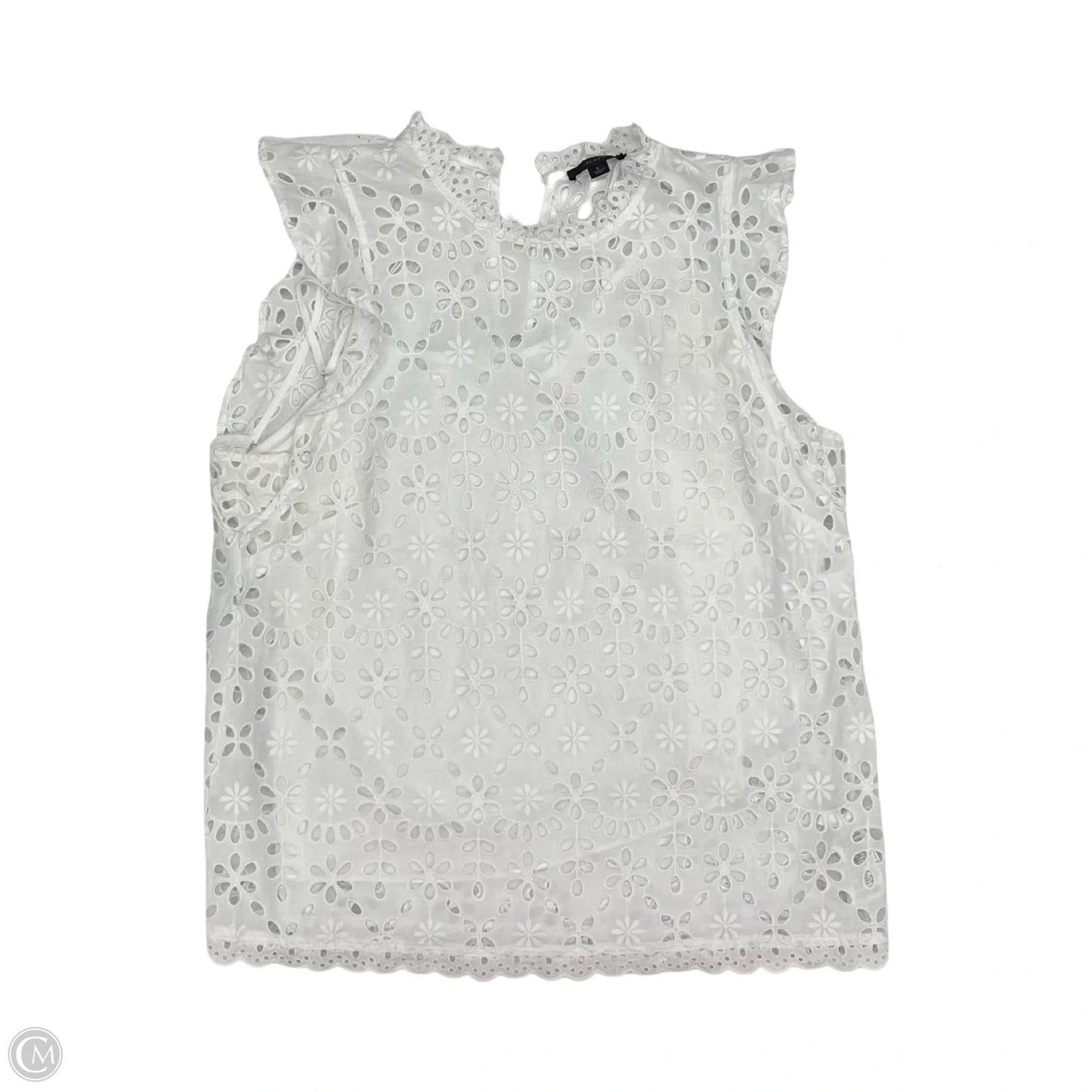 Top Short Sleeve By J. Crew In White, Size: L