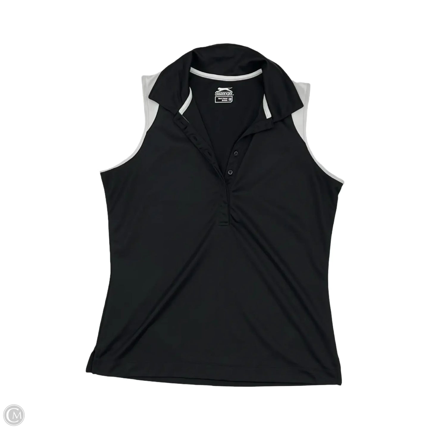 Athletic Tank Top By Slazenger In Black & White, Size: M