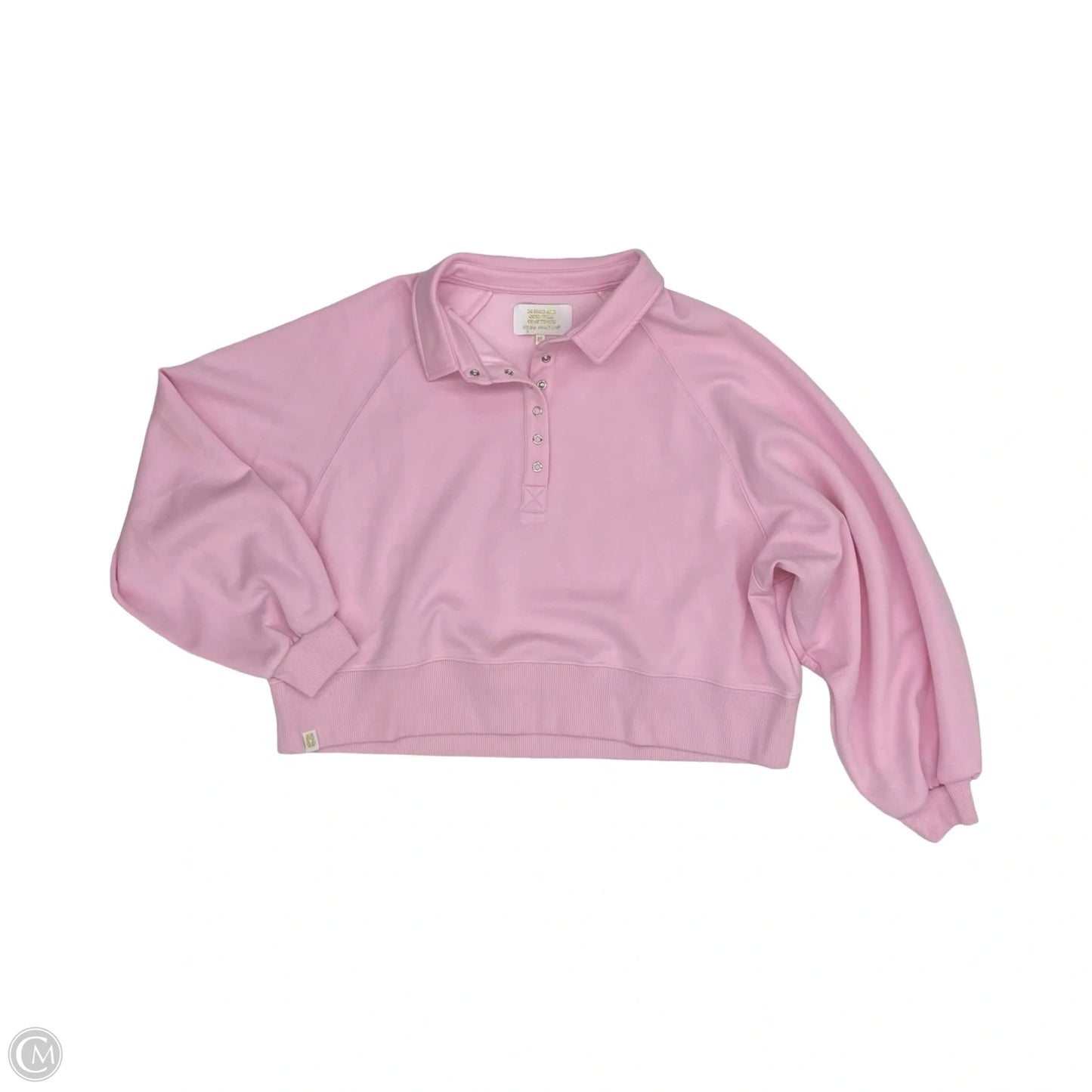 Sweatshirt Collar By Simply Southern In Pink, Size: M