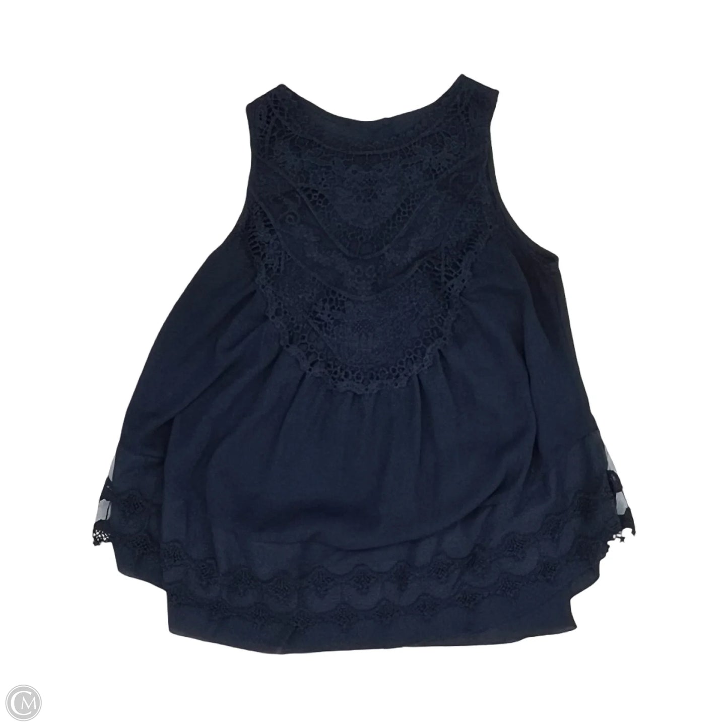 Blouse Sleeveless By Clothes Mentor In Navy, Size: S