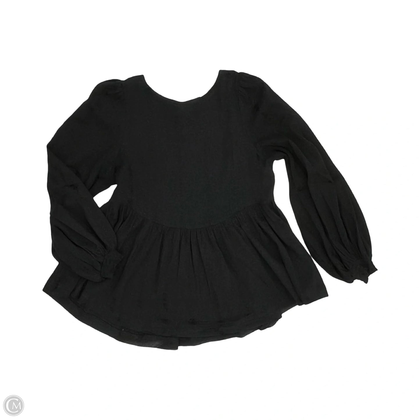 Blouse Long Sleeve By By Together In Black, Size: S
