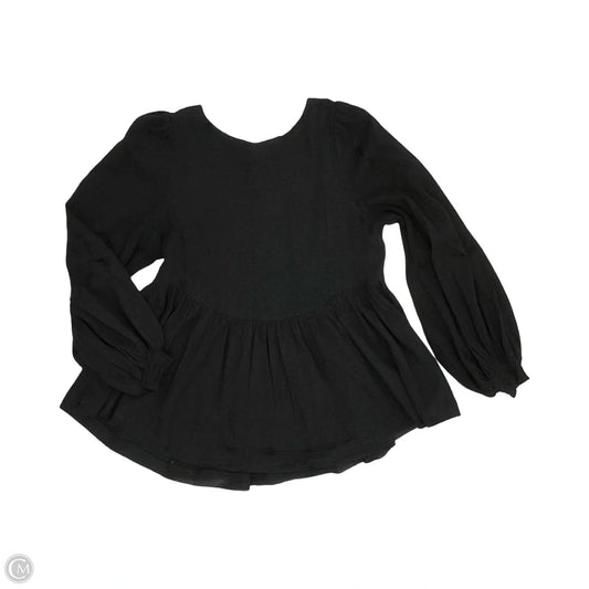 Blouse Long Sleeve By By Together In Black, Size: S