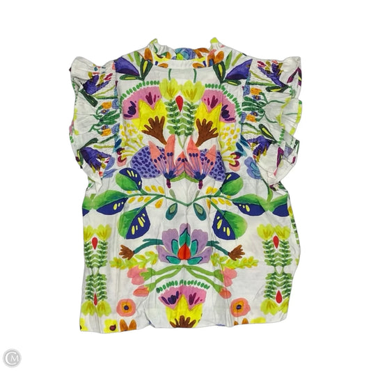 Blouse Short Sleeve By Umgee In Floral Print, Size: S