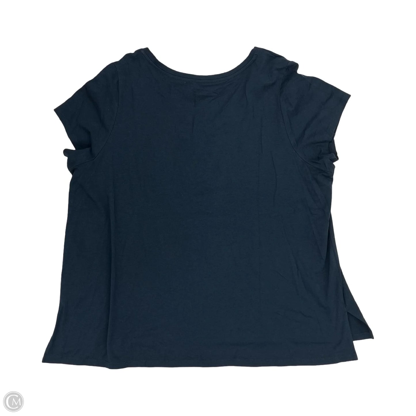 Top Short Sleeve Basic By Jones And Co In Blue, Size: 3x