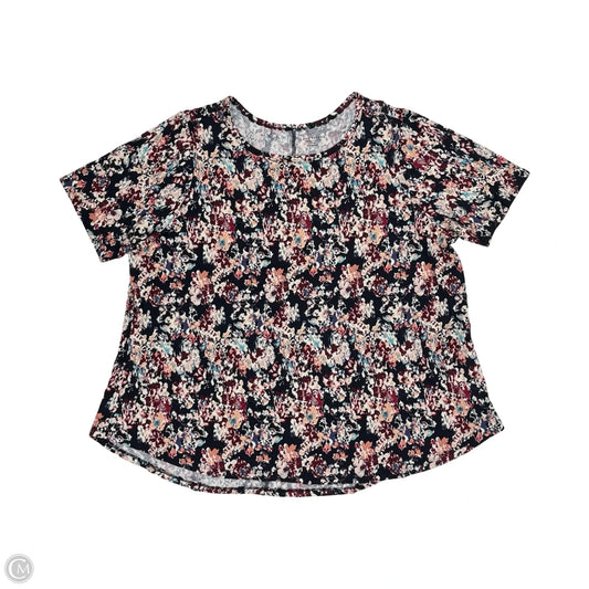 Top Short Sleeve By Lane Bryant In Multi-colored, Size: 3x