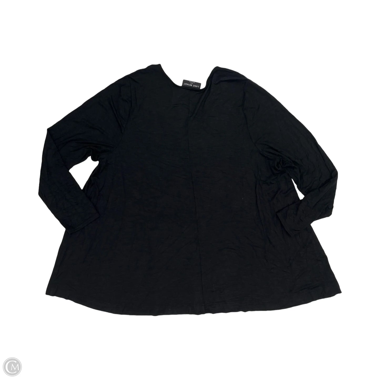Top Long Sleeve By Lane Bryant In Black, Size: 3x