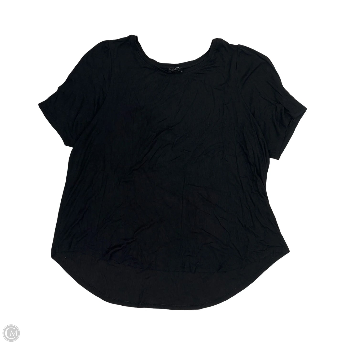 Top Short Sleeve By Lane Bryant In Black, Size: 4x