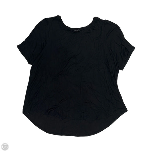 Top Short Sleeve By Lane Bryant In Black, Size: 4x
