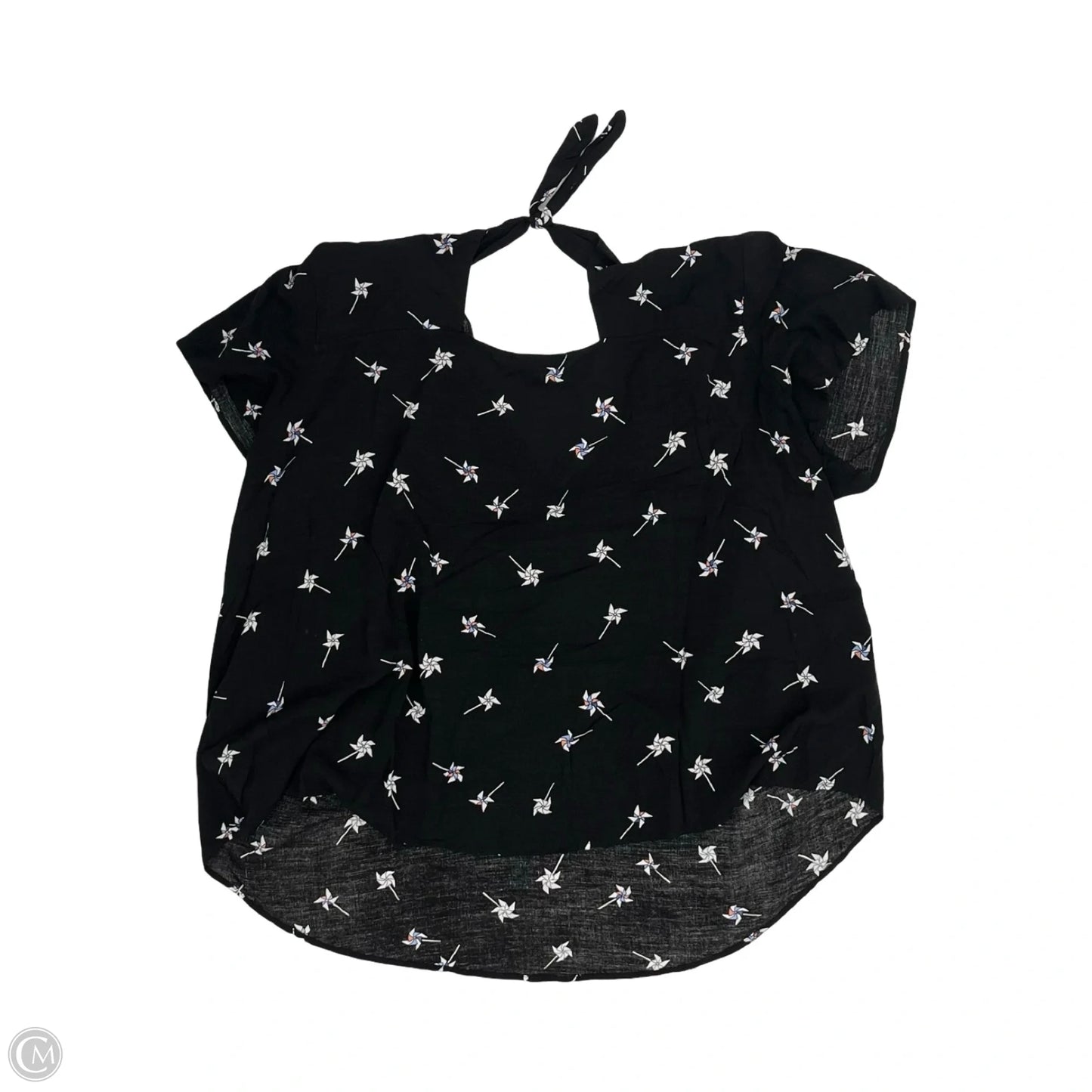 Blouse Short Sleeve By Torrid In Black & White, Size: 3x