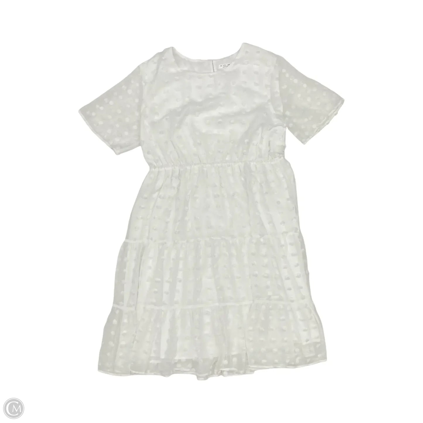 Dress Party Midi By Clothes Mentor In White, Size: 16