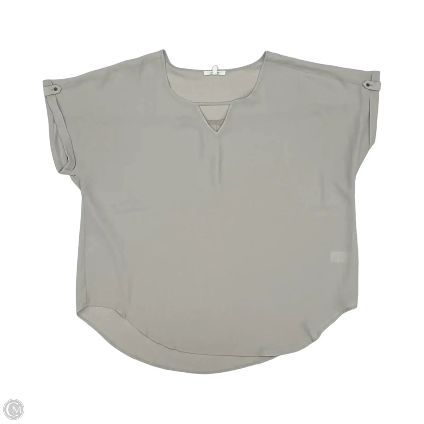 Blouse Short Sleeve By Maurices In Grey, Size: Xl