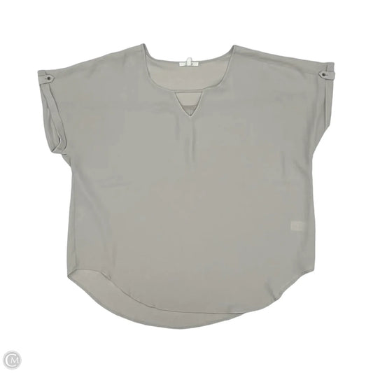 Blouse Short Sleeve By Maurices In Grey, Size: Xl