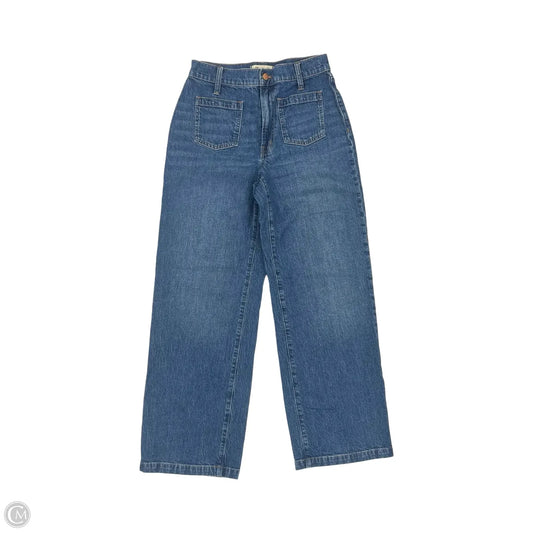 Jeans Wide Leg By Madewell In Blue Denim, Size: 4