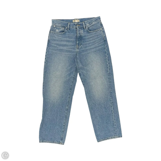 Jeans Straight By Madewell In Blue Denim, Size: 4