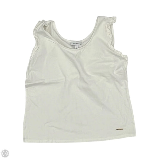 Top Sleeveless By Nine West In White, Size: Xl
