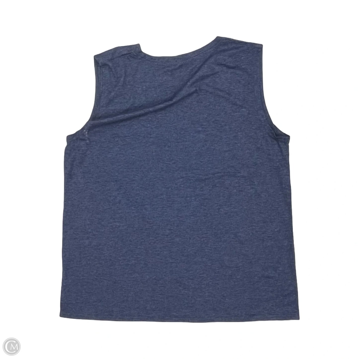 Top Sleeveless By Clothes Mentor In Blue & White, Size: Xl