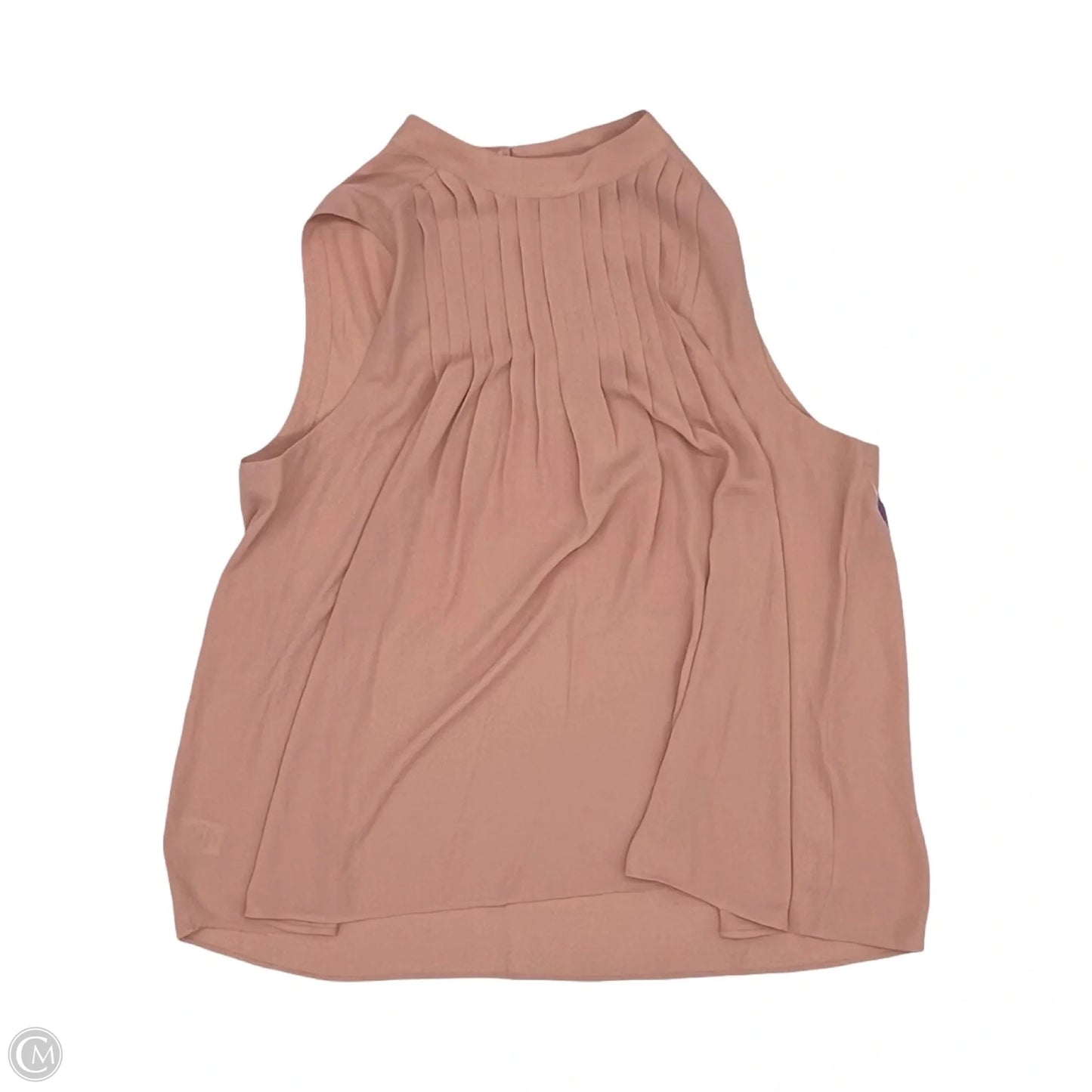 Blouse Sleeveless By Ann Taylor In Pink, Size: L