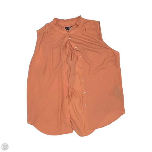 Blouse Sleeveless By Grace In Orange, Size: L