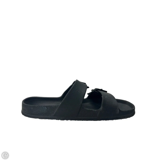 Sandals Flats By Shade & Shore In Black, Size: 9