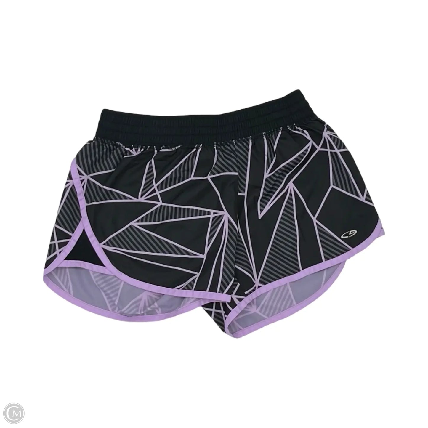 Athletic Shorts By Champion In Black & Pink, Size: S