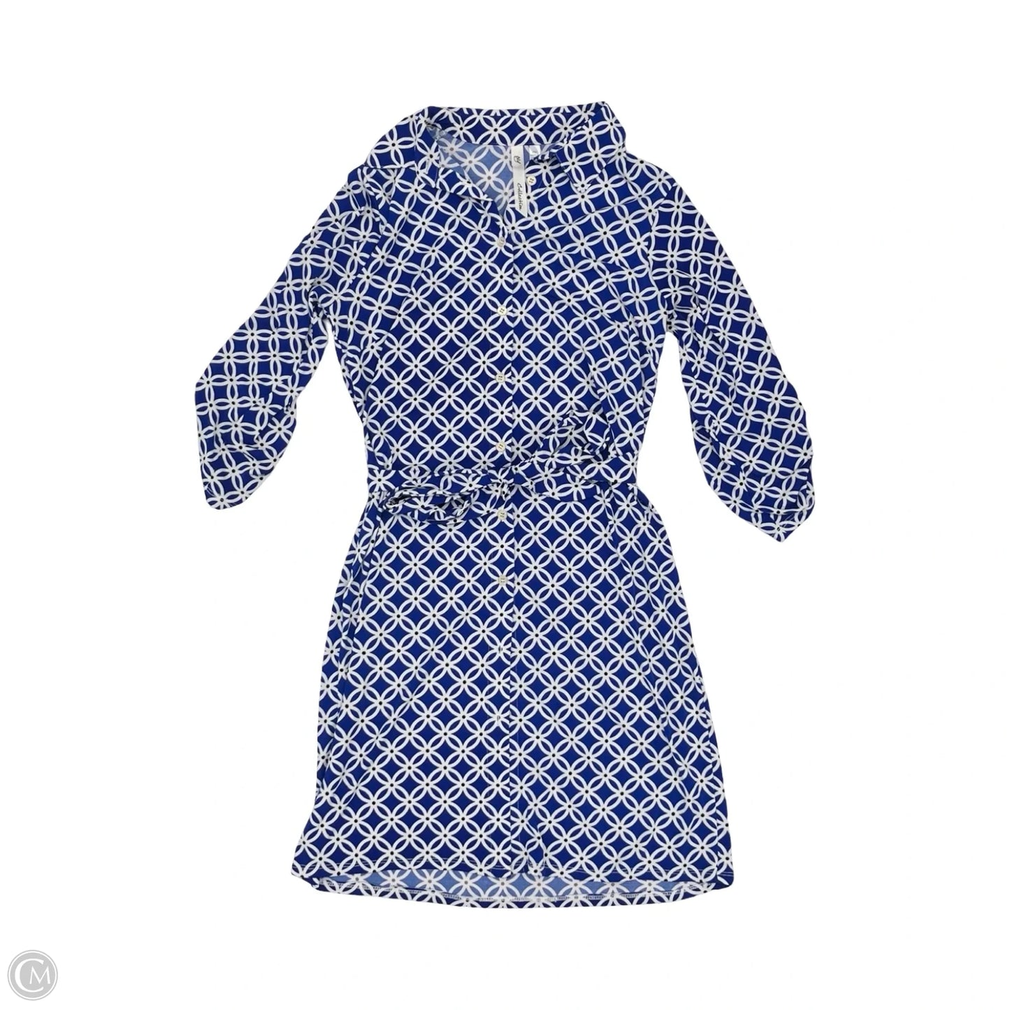 Dress Work By Ny Collection In Blue & White, Size: Mp