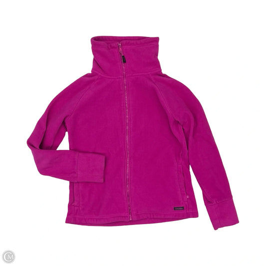 Athletic Jacket By Calvin Klein Performance In Pink, Size: S