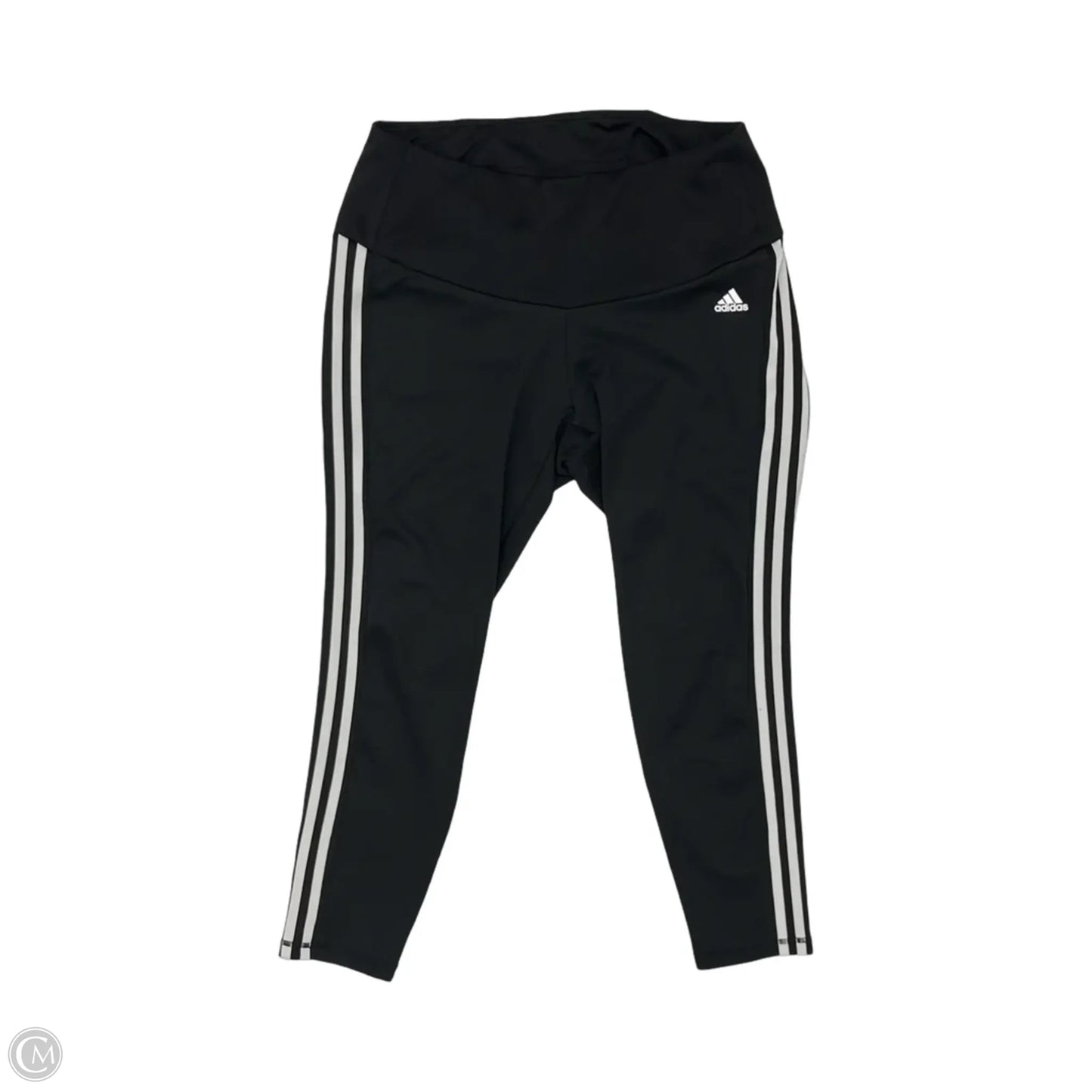 Athletic Leggings By Adidas In Black & White, Size: 2x