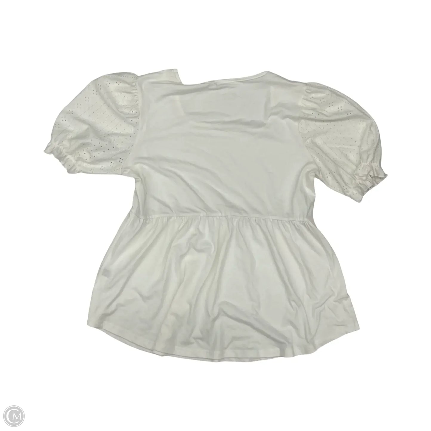 Top Short Sleeve By Cmf In White, Size: Xl