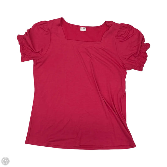 Top Short Sleeve By Clothes Mentor In Pink, Size: Xl