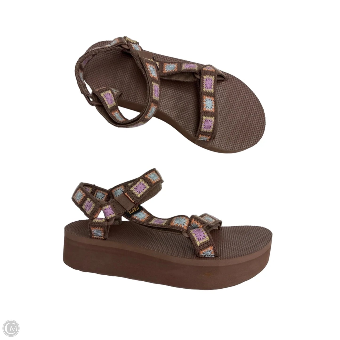 Sandals Flats By Teva In Brown, Size: 10
