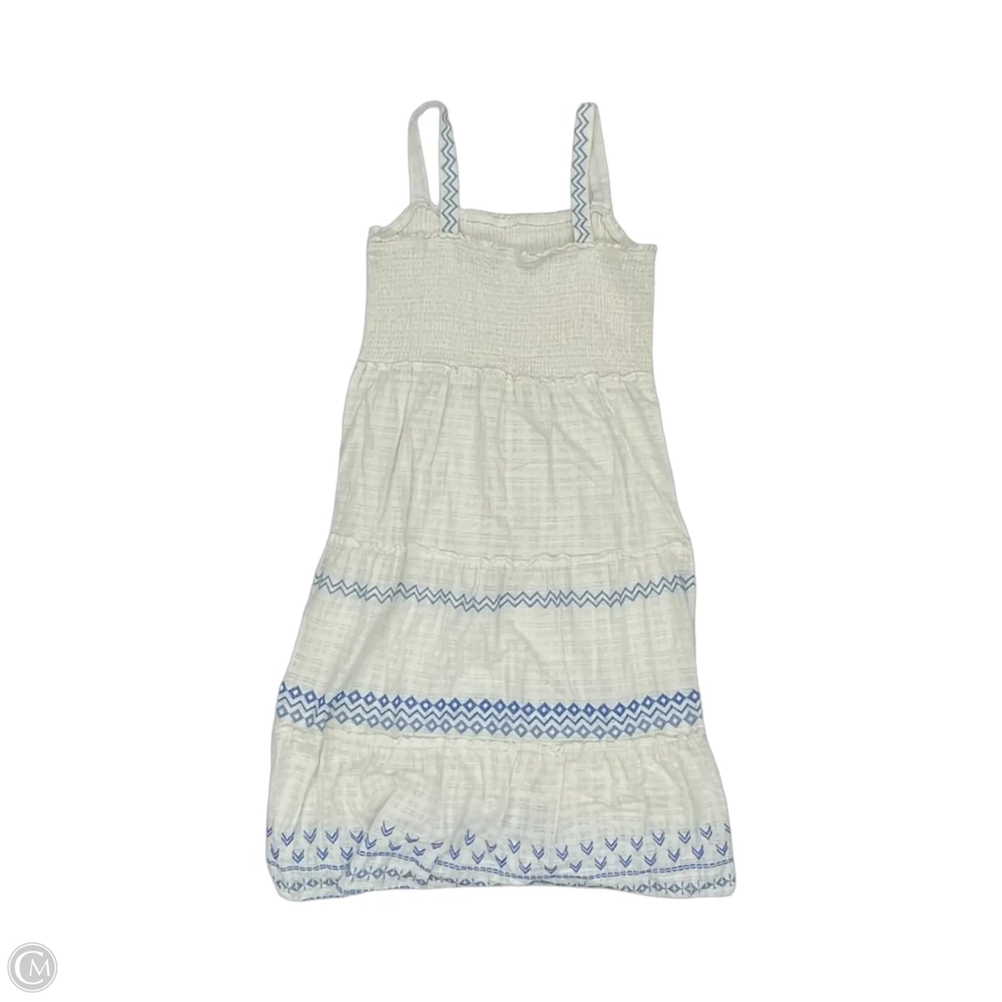 Dress Casual Maxi By Draper James In Blue & White, Size: Xxl